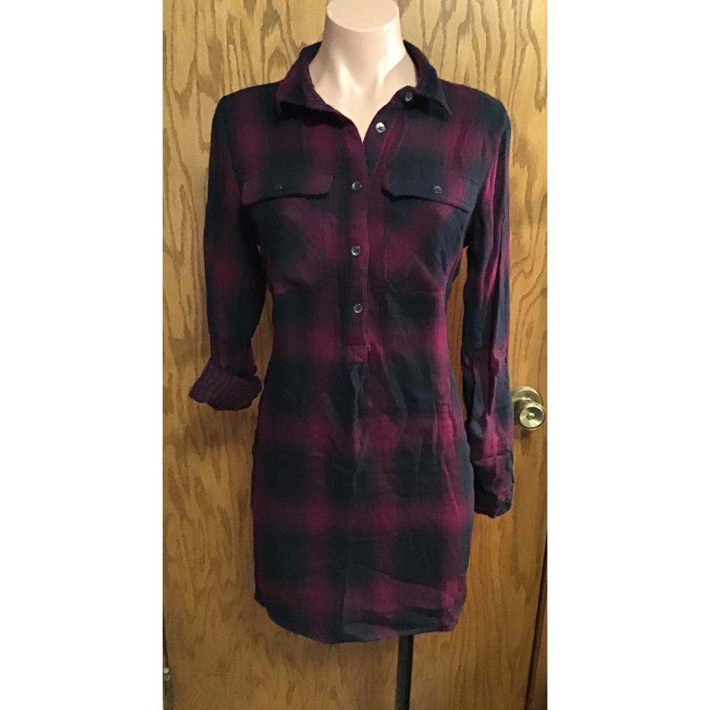 GAP Plaid Shirtdress NWT